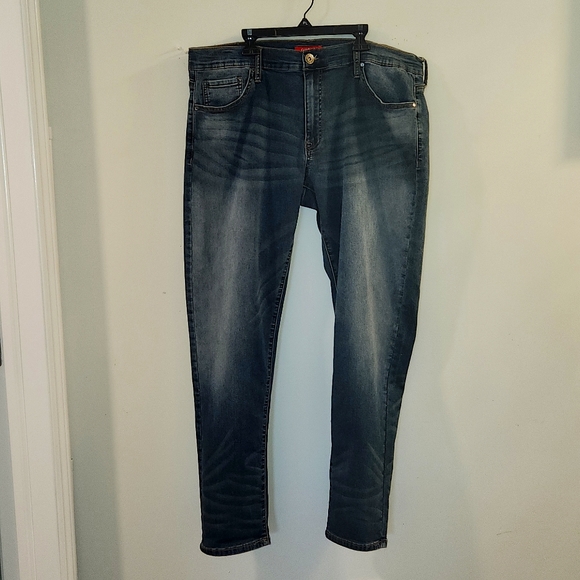 Guess~ Sammy Super Stretch Blue Jeans 38X30 - Picture 3 of 11